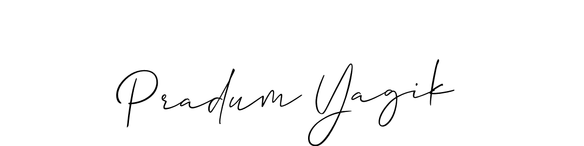 Also You can easily find your signature by using the search form. We will create Pradum Yagik name handwritten signature images for you free of cost using Allison_Script sign style. Pradum Yagik signature style 2 images and pictures png