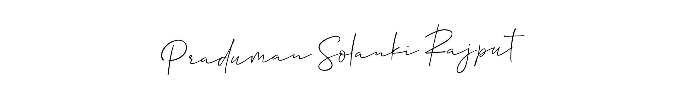 It looks lik you need a new signature style for name Praduman Solanki Rajput. Design unique handwritten (Allison_Script) signature with our free signature maker in just a few clicks. Praduman Solanki Rajput signature style 2 images and pictures png