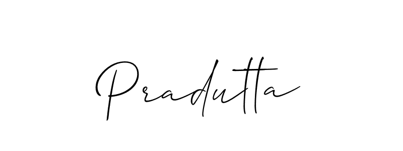 if you are searching for the best signature style for your name Pradutta. so please give up your signature search. here we have designed multiple signature styles  using Allison_Script. Pradutta signature style 2 images and pictures png