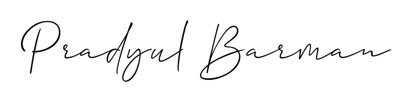Download transparent PNG signature for name Pradyul Barman styled with Allison_Script font. Ready to paste directly into PDF and Word agreements. Pradyul Barman signature style 2 images and pictures png