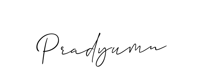 You should practise on your own different ways (Allison_Script) to write your name (Pradyumn) in signature. don't let someone else do it for you. Pradyumn signature style 2 images and pictures png