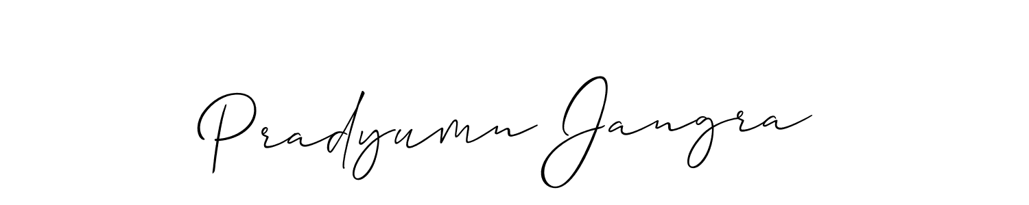 if you are searching for the best signature style for your name Pradyumn Jangra. so please give up your signature search. here we have designed multiple signature styles  using Allison_Script. Pradyumn Jangra signature style 2 images and pictures png