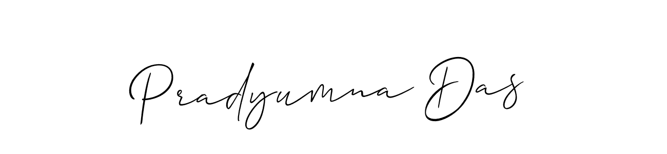 Make a beautiful signature design for name Pradyumna Das. With this signature (Allison_Script) style, you can create a handwritten signature for free. Pradyumna Das signature style 2 images and pictures png