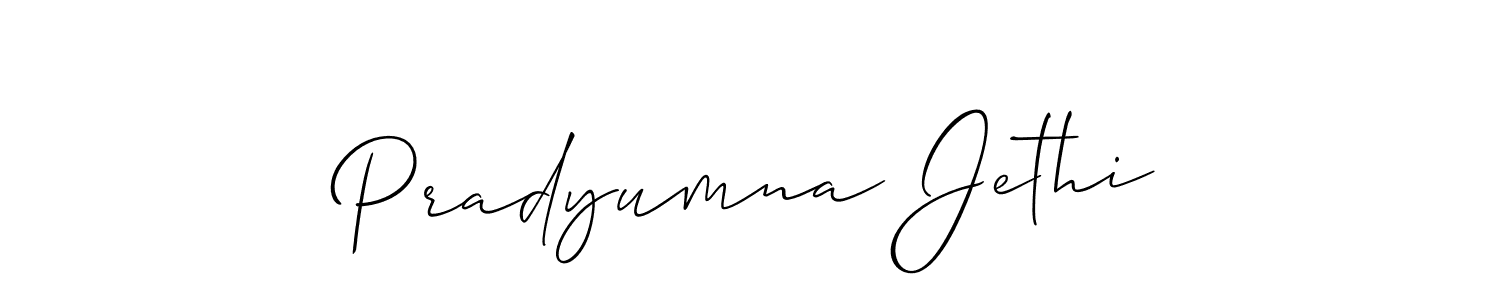 It looks lik you need a new signature style for name Pradyumna Jethi. Design unique handwritten (Allison_Script) signature with our free signature maker in just a few clicks. Pradyumna Jethi signature style 2 images and pictures png