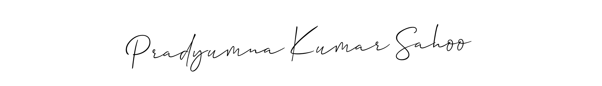 Pradyumna Kumar Sahoo stylish signature style. Best Handwritten Sign (Allison_Script) for my name. Handwritten Signature Collection Ideas for my name Pradyumna Kumar Sahoo. Pradyumna Kumar Sahoo signature style 2 images and pictures png