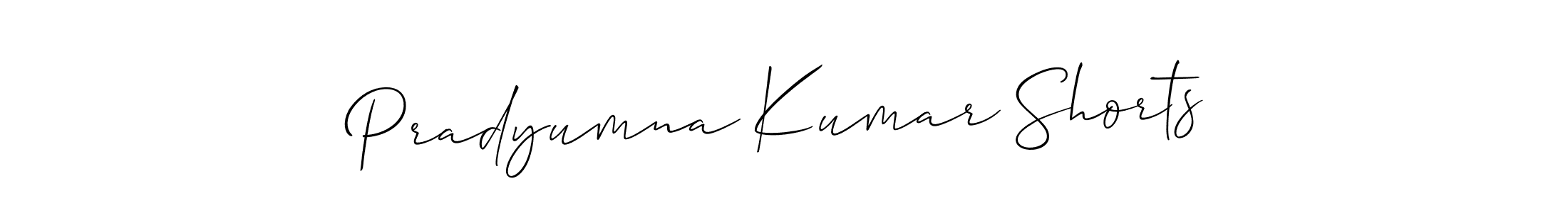 How to Draw Pradyumna Kumar Shorts signature style? Allison_Script is a latest design signature styles for name Pradyumna Kumar Shorts. Pradyumna Kumar Shorts signature style 2 images and pictures png