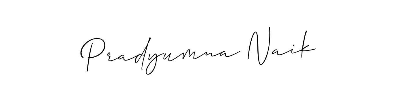 Make a short Pradyumna Naik signature style. Manage your documents anywhere anytime using Allison_Script. Create and add eSignatures, submit forms, share and send files easily. Pradyumna Naik signature style 2 images and pictures png