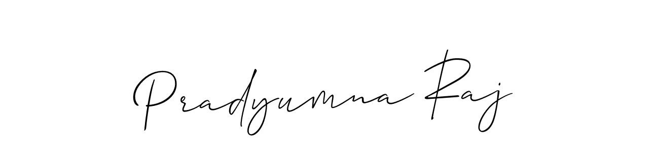 The best way (Allison_Script) to make a short signature is to pick only two or three words in your name. The name Pradyumna Raj include a total of six letters. For converting this name. Pradyumna Raj signature style 2 images and pictures png