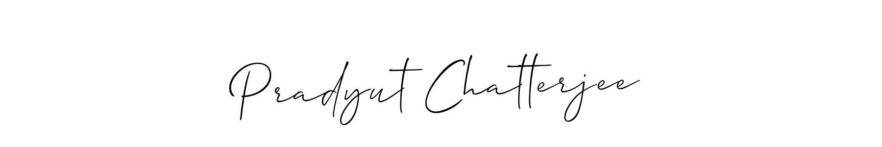 Make a short Pradyut Chatterjee signature style. Manage your documents anywhere anytime using Allison_Script. Create and add eSignatures, submit forms, share and send files easily. Pradyut Chatterjee signature style 2 images and pictures png