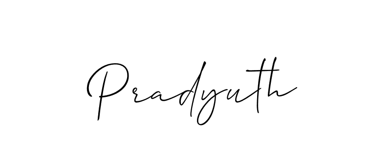 if you are searching for the best signature style for your name Pradyuth. so please give up your signature search. here we have designed multiple signature styles  using Allison_Script. Pradyuth signature style 2 images and pictures png