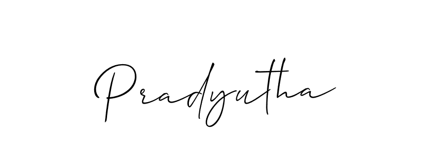 Make a short Pradyutha signature style. Manage your documents anywhere anytime using Allison_Script. Create and add eSignatures, submit forms, share and send files easily. Pradyutha signature style 2 images and pictures png