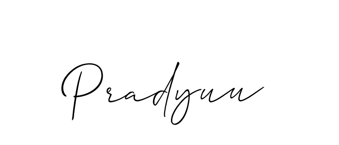 Make a beautiful signature design for name Pradyuu. Use this online signature maker to create a handwritten signature for free. Pradyuu signature style 2 images and pictures png