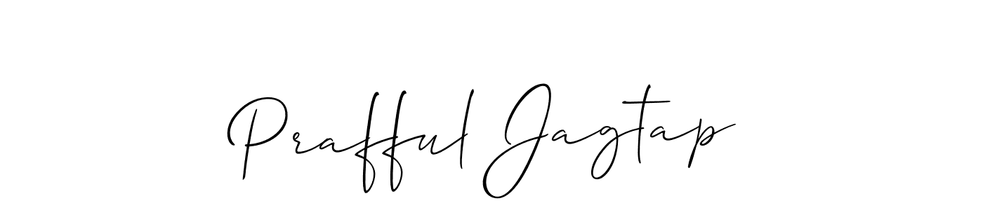 Similarly Allison_Script is the best handwritten signature design. Signature creator online .You can use it as an online autograph creator for name Prafful Jagtap. Prafful Jagtap signature style 2 images and pictures png