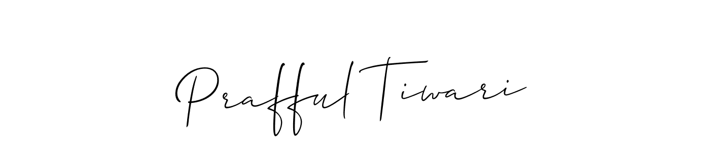 if you are searching for the best signature style for your name Prafful Tiwari. so please give up your signature search. here we have designed multiple signature styles  using Allison_Script. Prafful Tiwari signature style 2 images and pictures png