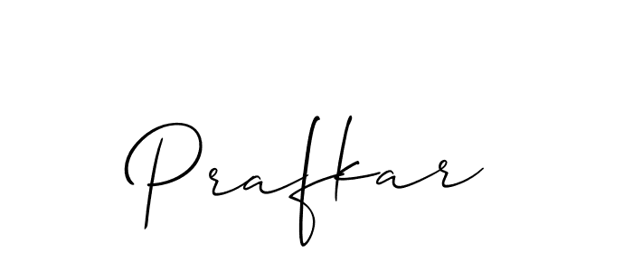 How to Draw Prafkar signature style? Allison_Script is a latest design signature styles for name Prafkar. Prafkar signature style 2 images and pictures png