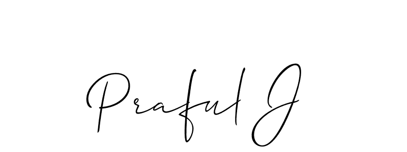 You can use this online signature creator to create a handwritten signature for the name Praful J. This is the best online autograph maker. Praful J signature style 2 images and pictures png