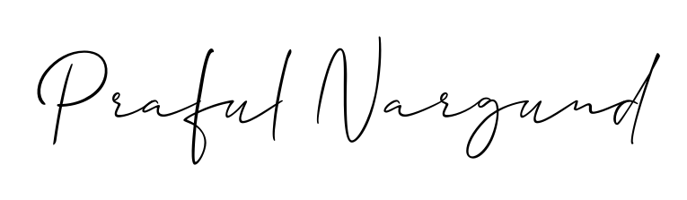 The Allison_Script font transforms the name Praful Nargund into an executive sign with sharp precision and distinguished character. Praful Nargund signature style 2 images and pictures png