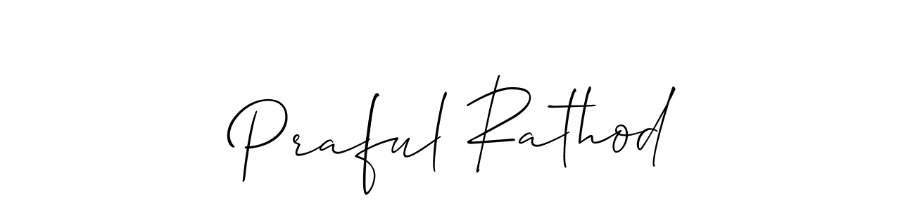 Create a beautiful signature design for name Praful Rathod. With this signature (Allison_Script) fonts, you can make a handwritten signature for free. Praful Rathod signature style 2 images and pictures png