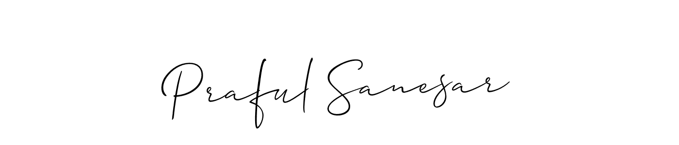 Similarly Allison_Script is the best handwritten signature design. Signature creator online .You can use it as an online autograph creator for name Praful Sanesar. Praful Sanesar signature style 2 images and pictures png