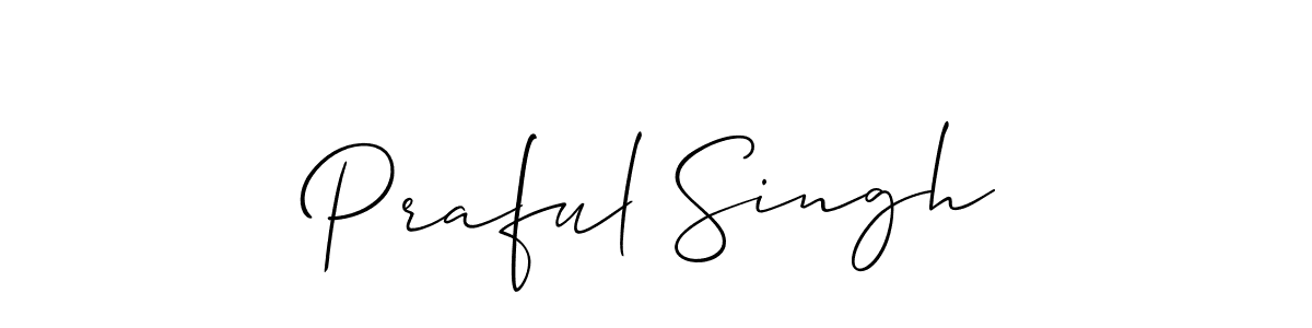 Also we have Praful Singh name is the best signature style. Create professional handwritten signature collection using Allison_Script autograph style. Praful Singh signature style 2 images and pictures png