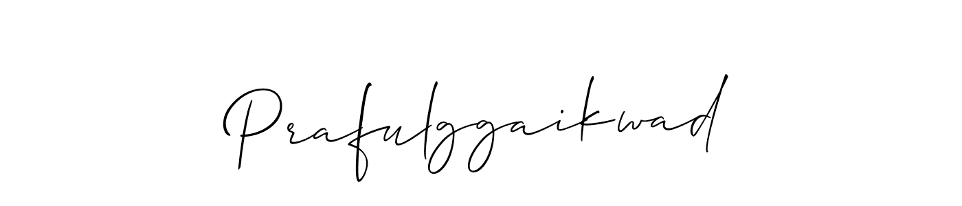 Also You can easily find your signature by using the search form. We will create Prafulggaikwad name handwritten signature images for you free of cost using Allison_Script sign style. Prafulggaikwad signature style 2 images and pictures png