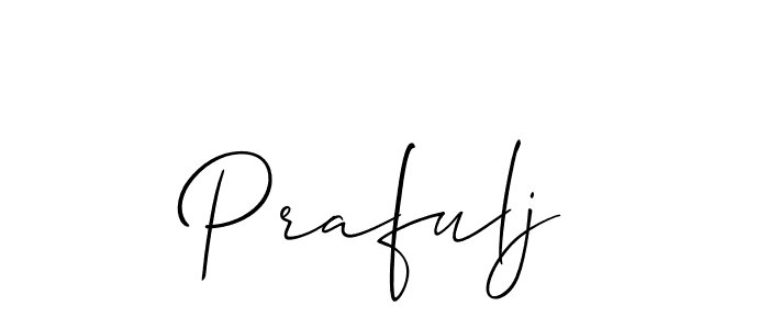 Make a beautiful signature design for name Prafulj. Use this online signature maker to create a handwritten signature for free. Prafulj signature style 2 images and pictures png