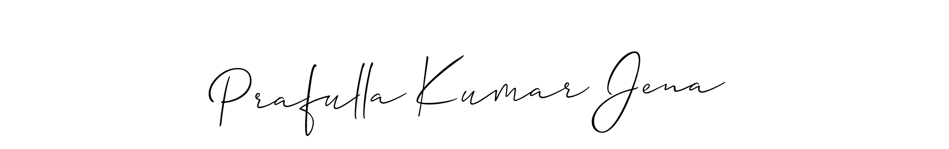 Create a beautiful signature design for name Prafulla Kumar Jena. With this signature (Allison_Script) fonts, you can make a handwritten signature for free. Prafulla Kumar Jena signature style 2 images and pictures png