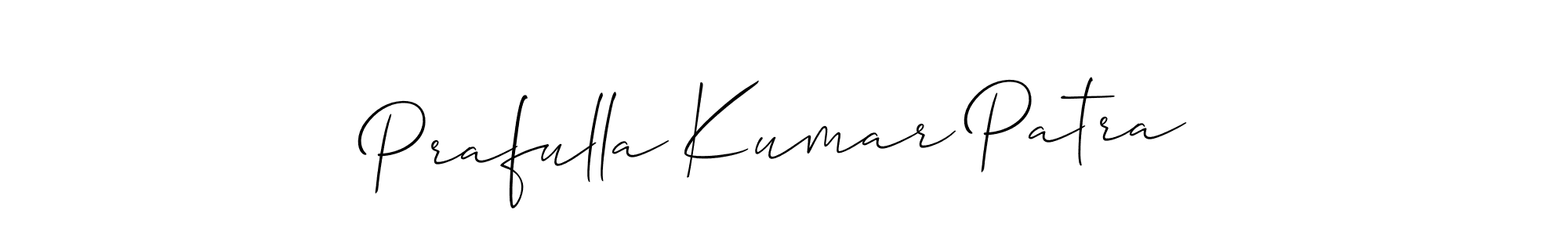 This is the best signature style for the Prafulla Kumar Patra name. Also you like these signature font (Allison_Script). Mix name signature. Prafulla Kumar Patra signature style 2 images and pictures png