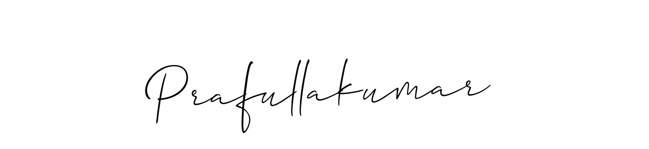Allison_Script is a professional signature style that is perfect for those who want to add a touch of class to their signature. It is also a great choice for those who want to make their signature more unique. Get Prafullakumar name to fancy signature for free. Prafullakumar signature style 2 images and pictures png