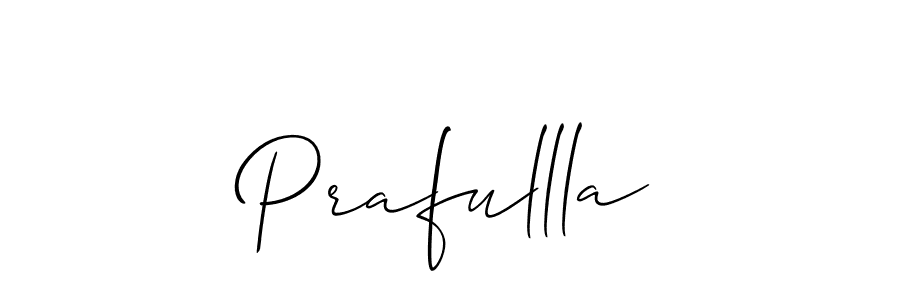 Design your own signature with our free online signature maker. With this signature software, you can create a handwritten (Allison_Script) signature for name Prafullla. Prafullla signature style 2 images and pictures png