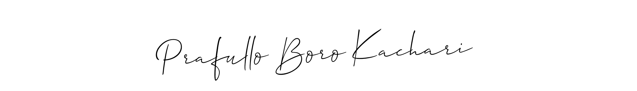 Similarly Allison_Script is the best handwritten signature design. Signature creator online .You can use it as an online autograph creator for name Prafullo Boro Kachari. Prafullo Boro Kachari signature style 2 images and pictures png