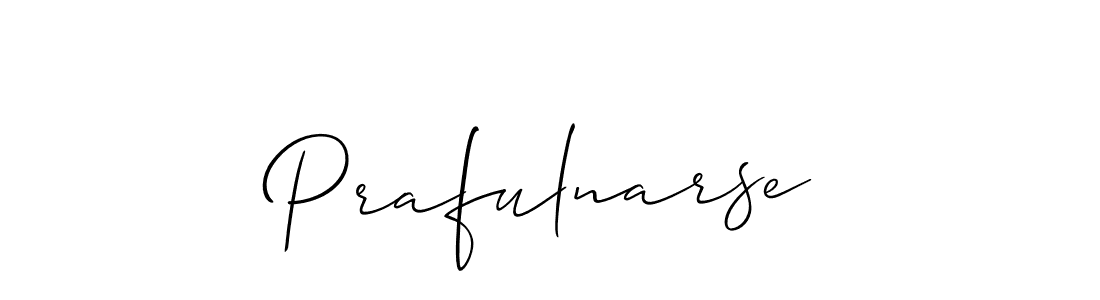 How to make Prafulnarse signature? Allison_Script is a professional autograph style. Create handwritten signature for Prafulnarse name. Prafulnarse signature style 2 images and pictures png