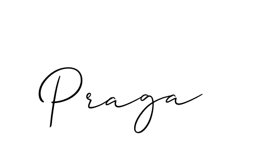 Make a beautiful signature design for name Praga. With this signature (Allison_Script) style, you can create a handwritten signature for free. Praga signature style 2 images and pictures png