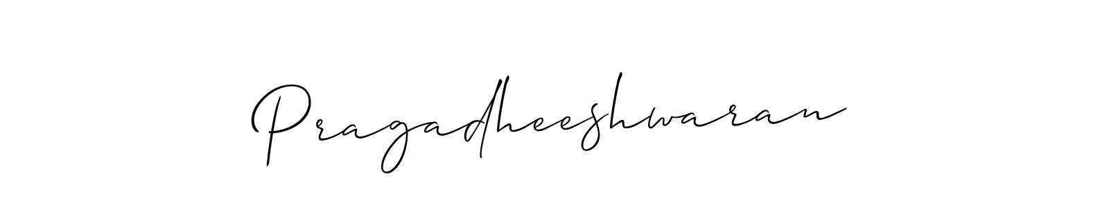 Make a beautiful signature design for name Pragadheeshwaran. Use this online signature maker to create a handwritten signature for free. Pragadheeshwaran signature style 2 images and pictures png