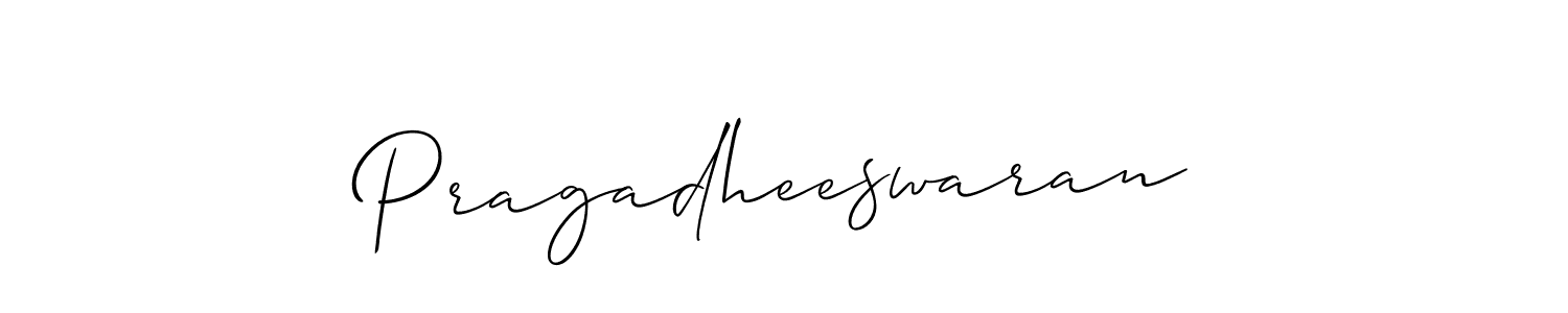 Also You can easily find your signature by using the search form. We will create Pragadheeswaran name handwritten signature images for you free of cost using Allison_Script sign style. Pragadheeswaran signature style 2 images and pictures png