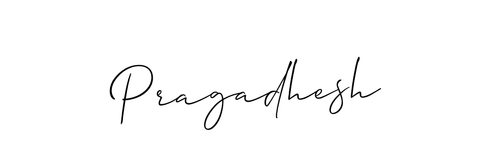 It looks lik you need a new signature style for name Pragadhesh. Design unique handwritten (Allison_Script) signature with our free signature maker in just a few clicks. Pragadhesh signature style 2 images and pictures png