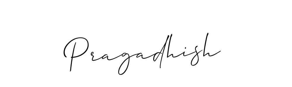 Once you've used our free online signature maker to create your best signature Allison_Script style, it's time to enjoy all of the benefits that Pragadhish name signing documents. Pragadhish signature style 2 images and pictures png