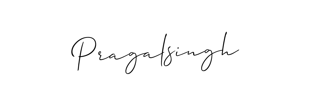 How to make Pragalsingh name signature. Use Allison_Script style for creating short signs online. This is the latest handwritten sign. Pragalsingh signature style 2 images and pictures png