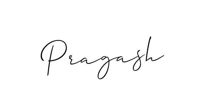 Make a beautiful signature design for name Pragash. With this signature (Allison_Script) style, you can create a handwritten signature for free. Pragash signature style 2 images and pictures png