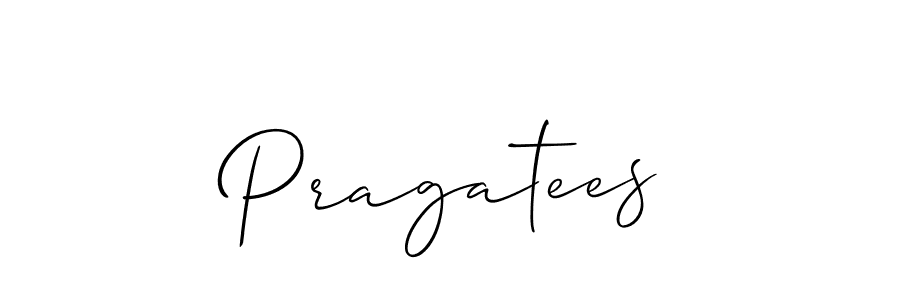 Make a beautiful signature design for name Pragatees. Use this online signature maker to create a handwritten signature for free. Pragatees signature style 2 images and pictures png