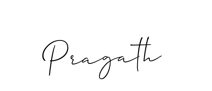 It looks lik you need a new signature style for name Pragath. Design unique handwritten (Allison_Script) signature with our free signature maker in just a few clicks. Pragath signature style 2 images and pictures png