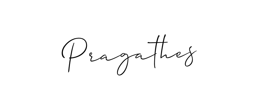 How to make Pragathes signature? Allison_Script is a professional autograph style. Create handwritten signature for Pragathes name. Pragathes signature style 2 images and pictures png