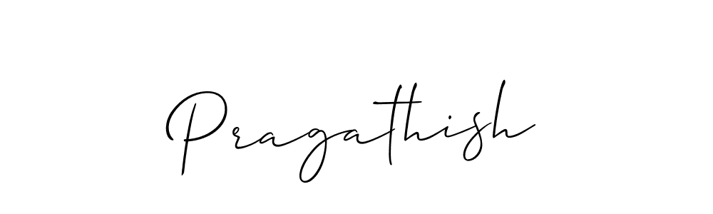 if you are searching for the best signature style for your name Pragathish. so please give up your signature search. here we have designed multiple signature styles  using Allison_Script. Pragathish signature style 2 images and pictures png