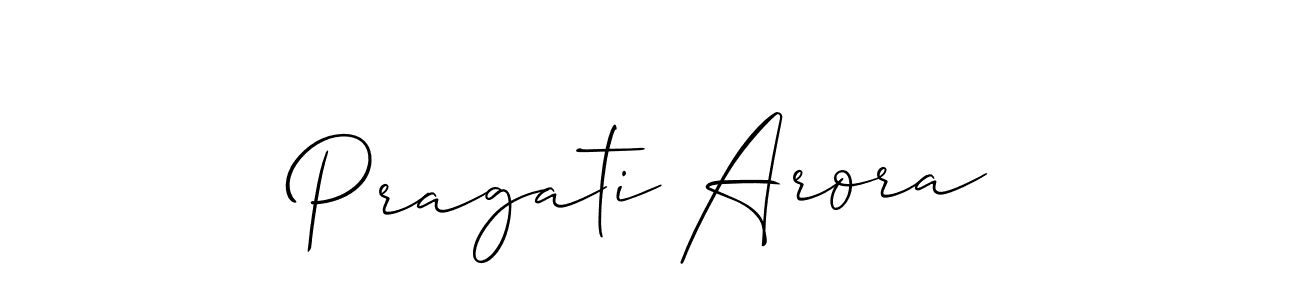 Best and Professional Signature Style for Pragati Arora. Allison_Script Best Signature Style Collection. Pragati Arora signature style 2 images and pictures png