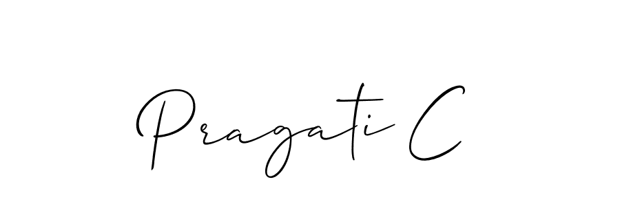 This is the best signature style for the Pragati C name. Also you like these signature font (Allison_Script). Mix name signature. Pragati C signature style 2 images and pictures png