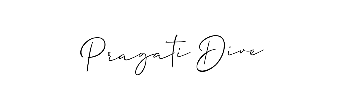 How to Draw Pragati Dive signature style? Allison_Script is a latest design signature styles for name Pragati Dive. Pragati Dive signature style 2 images and pictures png