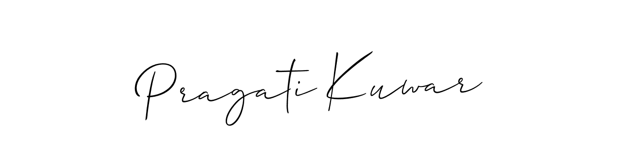 How to Draw Pragati Kuwar signature style? Allison_Script is a latest design signature styles for name Pragati Kuwar. Pragati Kuwar signature style 2 images and pictures png