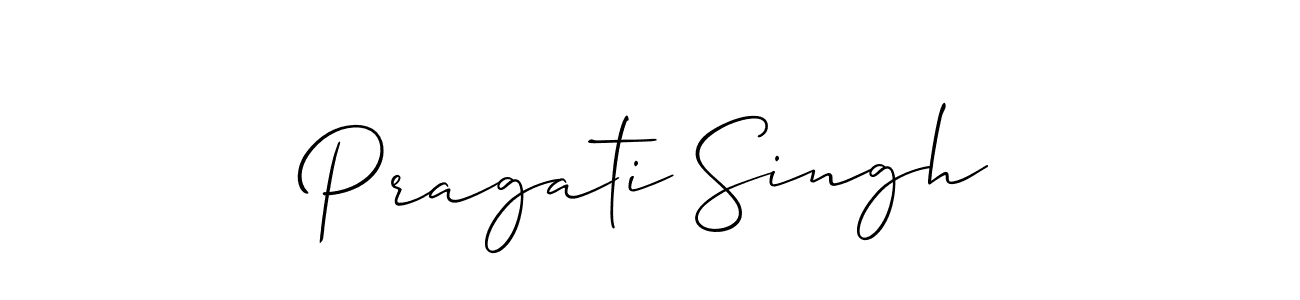 You should practise on your own different ways (Allison_Script) to write your name (Pragati Singh) in signature. don't let someone else do it for you. Pragati Singh signature style 2 images and pictures png