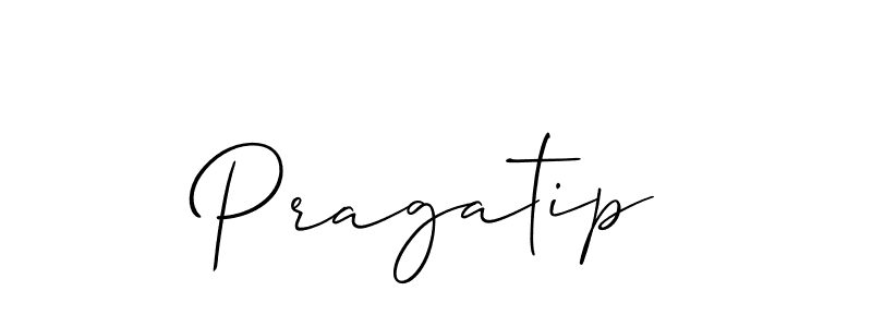 Also we have Pragatip name is the best signature style. Create professional handwritten signature collection using Allison_Script autograph style. Pragatip signature style 2 images and pictures png