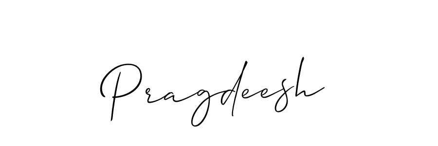 Design your own signature with our free online signature maker. With this signature software, you can create a handwritten (Allison_Script) signature for name Pragdeesh. Pragdeesh signature style 2 images and pictures png